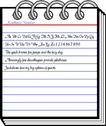 Xanthippe Regular Font