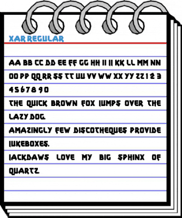xar Regular Font