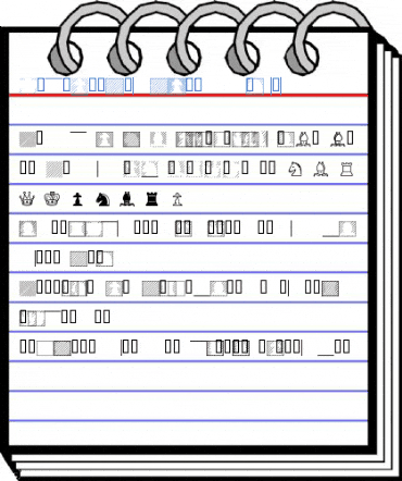 XBobsStandardChess Regular Font