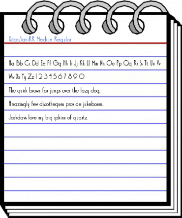 XctasySansRR Medium Regular Font