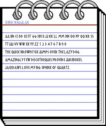 Xebec Regular Font