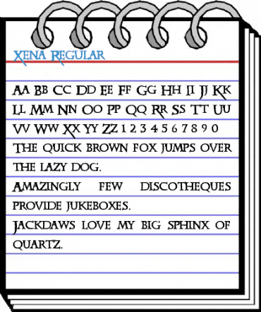 Xena Regular Font