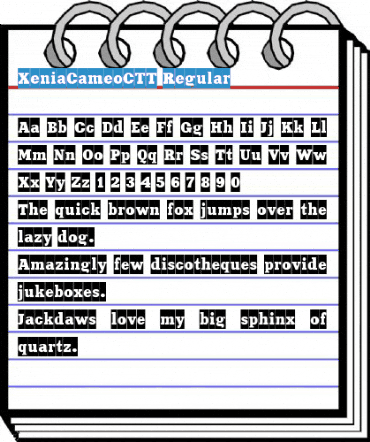 XeniaCameoCTT Regular Font