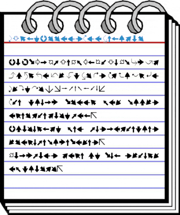 XIngyArrowsTwo Regular Font