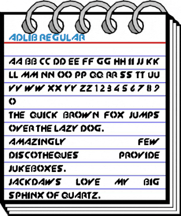 AdLib Regular Font