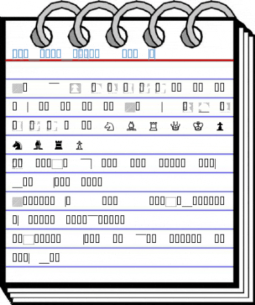 XLastMinuteChess Regular Font