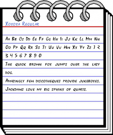 Xoxoxa Regular Font