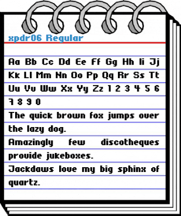 xpdr06 Regular Font