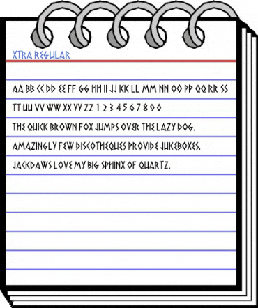 Xtra Regular Font