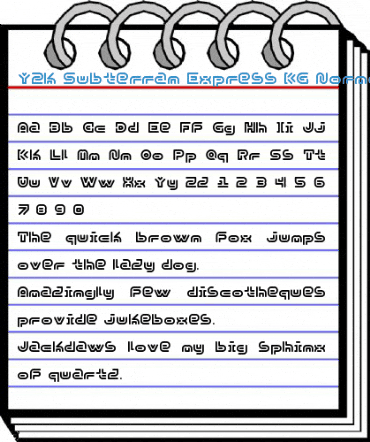 Y2k Subterran Express KG Normal Font