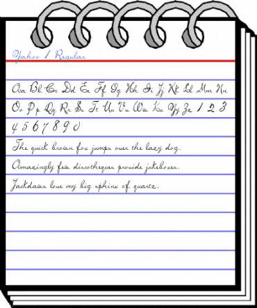 Yahoo 1 Regular Font