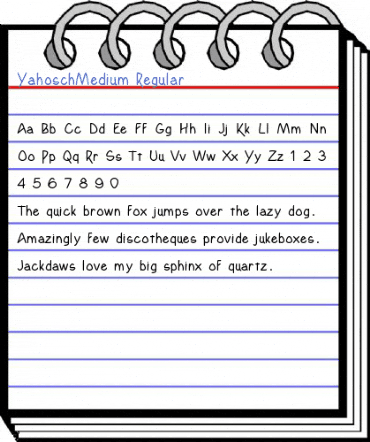 YahoschMedium Regular Font