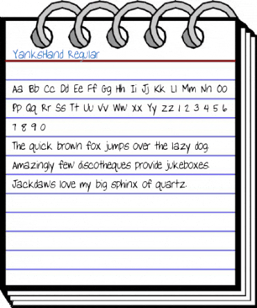 YanksHand Regular Font