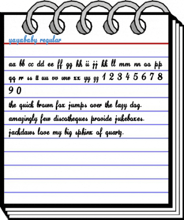 YaYaBaby Regular Font