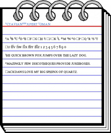 OctavianMTExpert Roman Font
