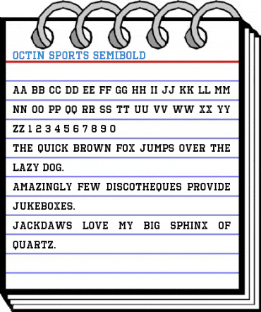 Octin Sports SemiBold Font