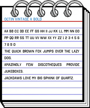 Octin Vintage A Bold Font