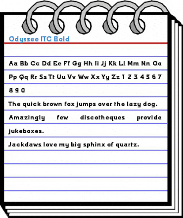 Odyssee ITC Bold Font