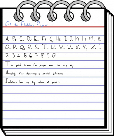 Of the Fleshlady Regular Font