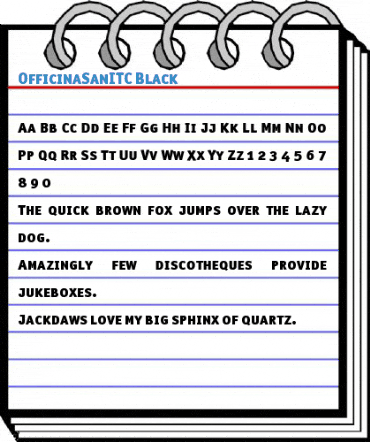 OfficinaSanITC Black Font