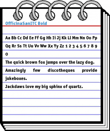OfficinaSanITC Bold Font
