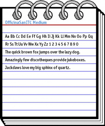 OfficinaSanITC Medium Font