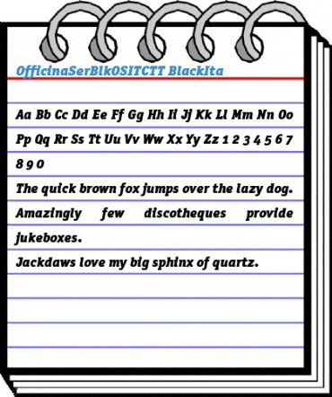 OfficinaSerBlkOSITCTT BlackIta Font