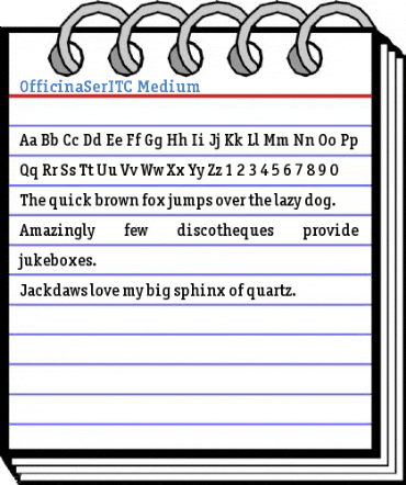 OfficinaSerITC Medium Font