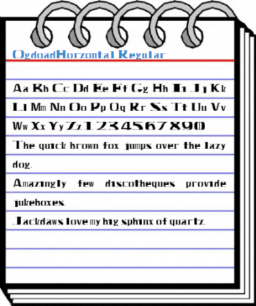 OgdoadHorzontal Regular Font