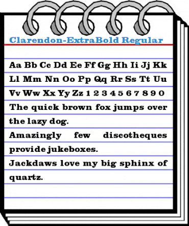 Clarendon-ExtraBold Font