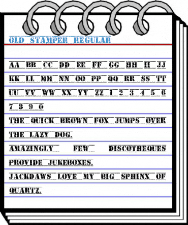 Old Stamper Regular Font