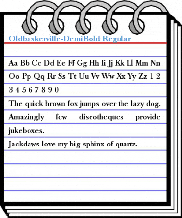 Oldbaskerville-DemiBold Font