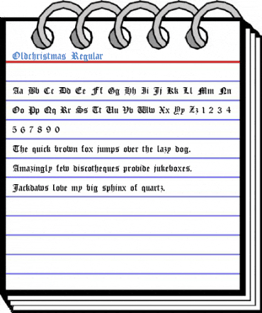 Oldchristmas Regular Font