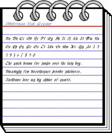 OldGerman-Itali Regular Font