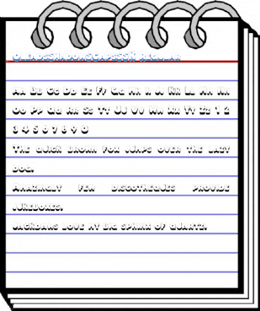OleadsShadowSCapsSSK Regular Font