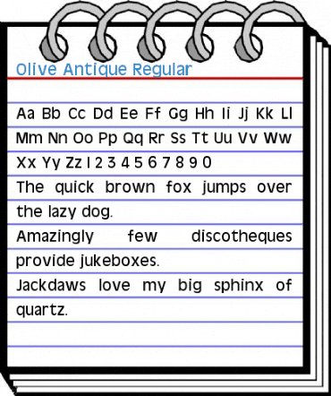 Olive Antique Regular Font
