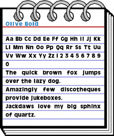 Olive Bold Font