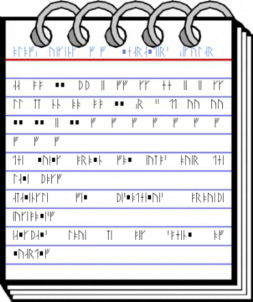 OlofR Viking 16 characters Regular Font