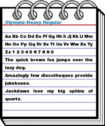 Olympia-Heavy Regular Font