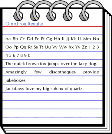 Omichron Regular Font
