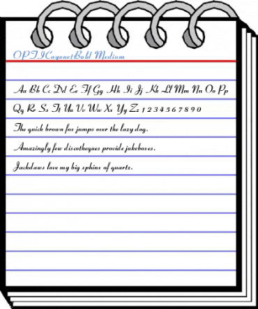 OPTICoyonetBold Medium Font