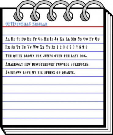 OPTINewBillC Regular Font