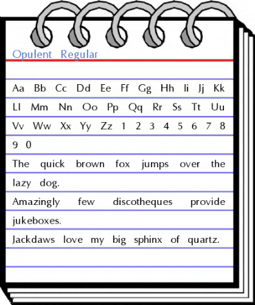 Opulent Regular Font