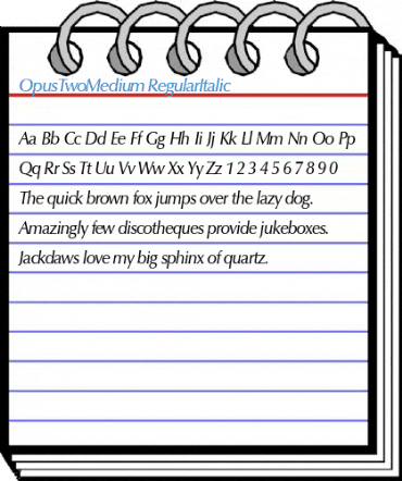 OpusTwoMedium Font