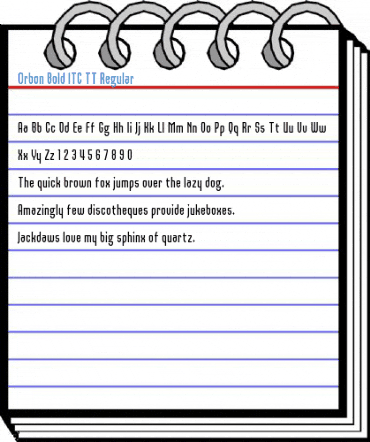 Orbon Bold ITC TT Regular Font