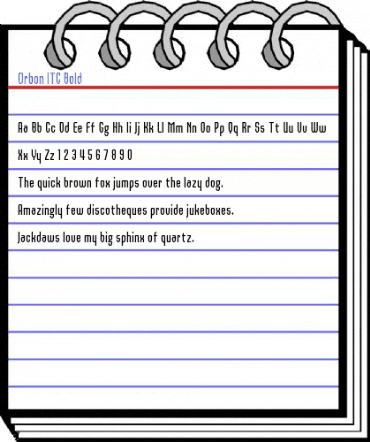 Orbon ITC Bold Font