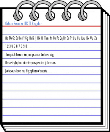 Orbon Regular ITC TT Regular Font