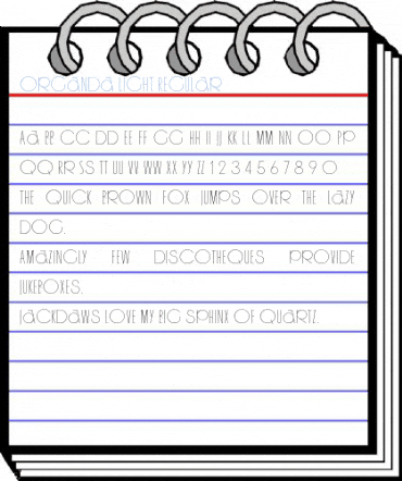 Organda Light Regular Font
