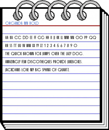 Organda MN Bold Font