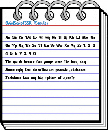 OrielScriptSSK Regular Font